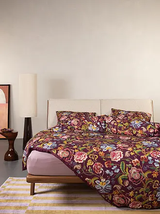 ESSENZA | Twill Bettwäsche 70x90cm / 140x200cm ROSANELLA Mauve / Wine | beere